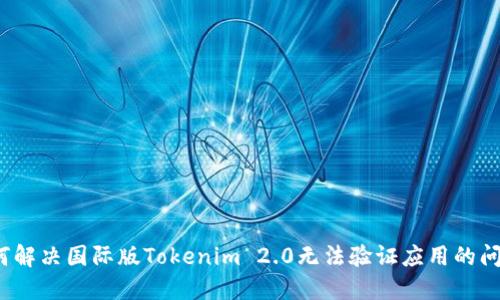 如何解决国际版Tokenim 2.0无法验证应用的问题？