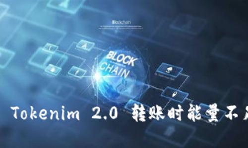 如何解决 Tokenim 2.0 转账时能量不足的问题？