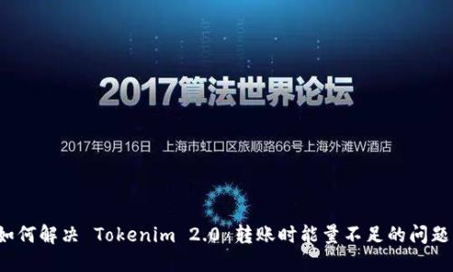 如何解决 Tokenim 2.0 转账时能量不足的问题？