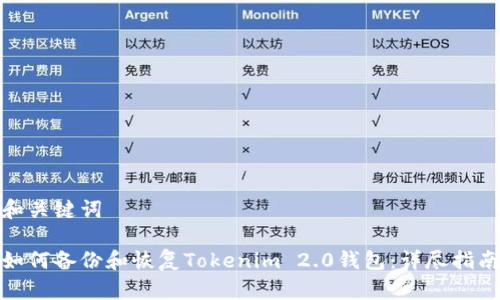 和关键词

如何备份和恢复Tokenim 2.0钱包：详尽指南
