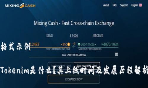 格式示例

Tokenim是什么？其上线时间及发展历程解析