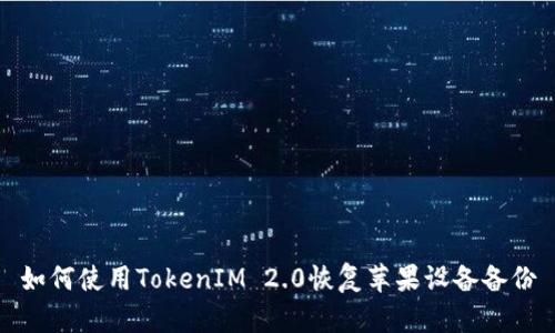 如何使用TokenIM 2.0恢复苹果设备备份